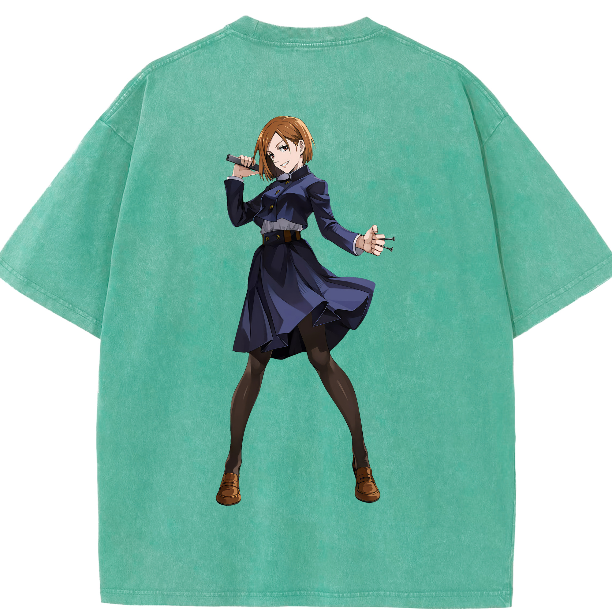 （画像用） 呪術廻戦 Jujutsu Kaisen 綿100% ヴィンテージ風 半袖Tシャツ（背面プリント）